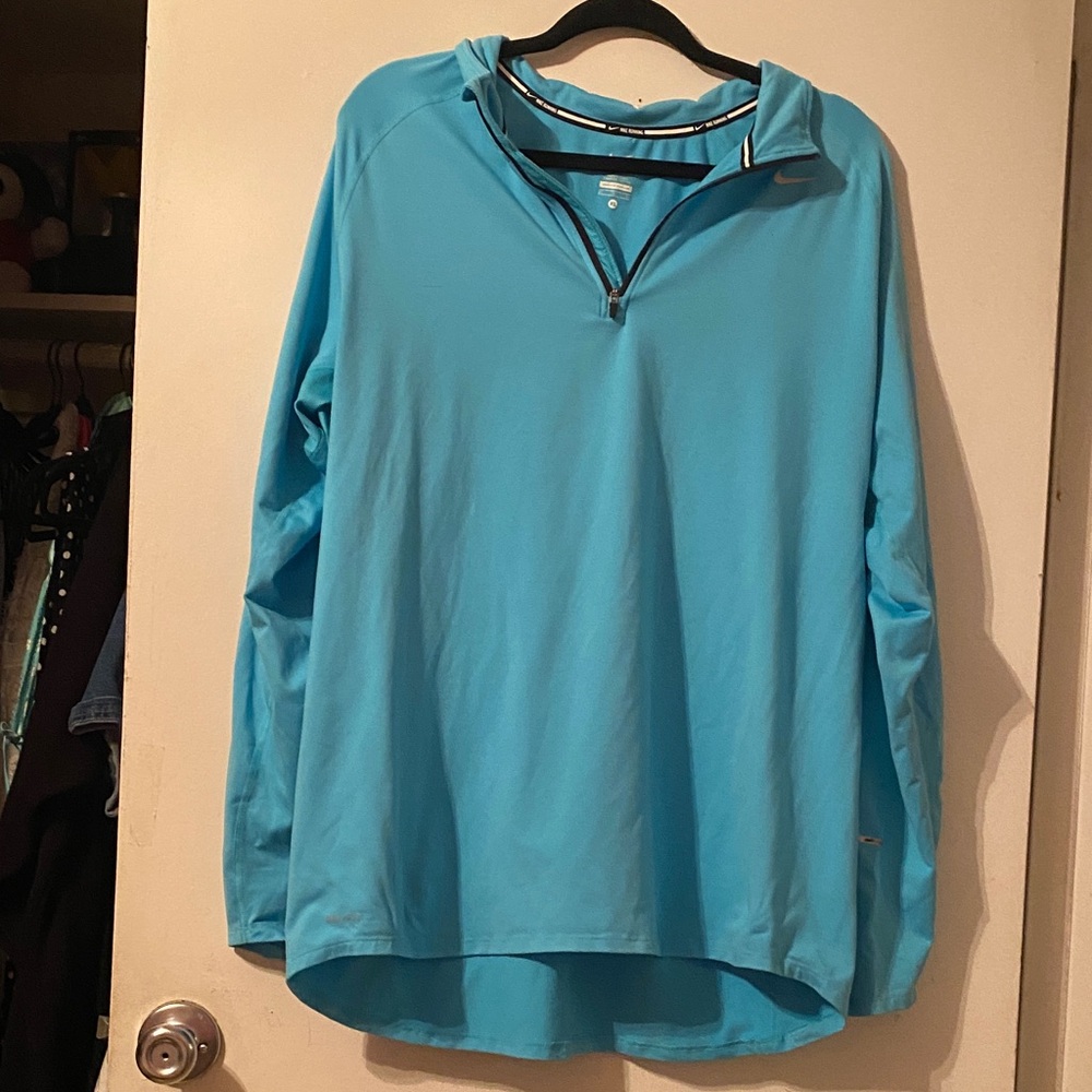 Nike Light Blue Quarter-Zip Pullover